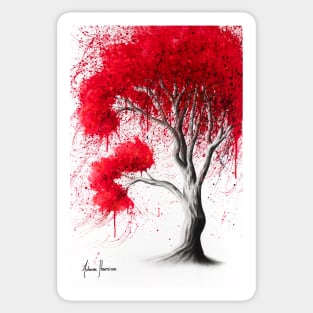 Scarlet Fall Tree Sticker